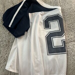 White and Black Mesh Jersey with Number 2